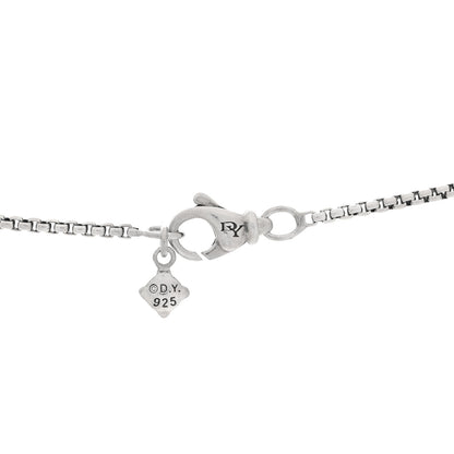 David Yurman Sterling Silver Diamond Pave 7mm Petite Albion Pendant Necklace 4 of 4