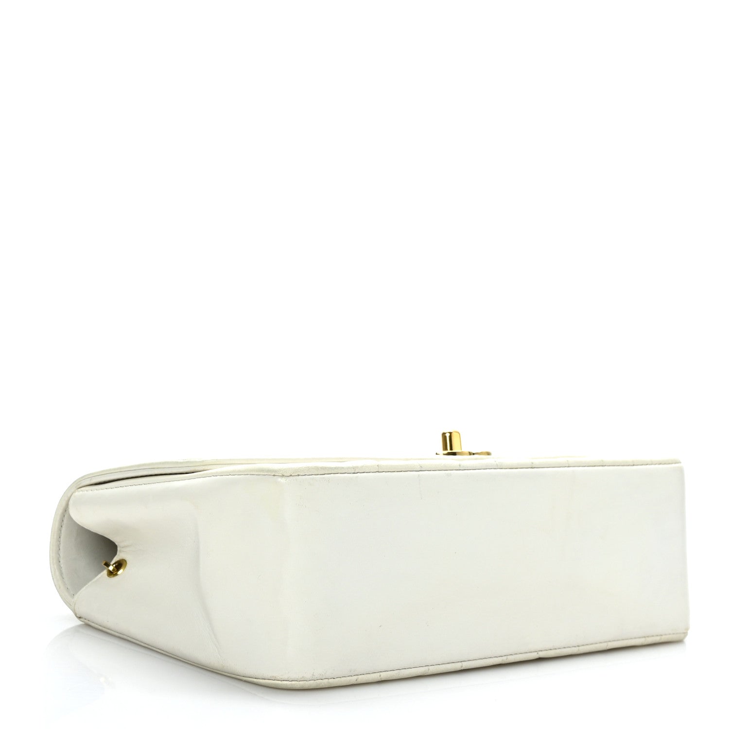 Chanel Lambskin Quilted Small Single Flap White 3 of 10