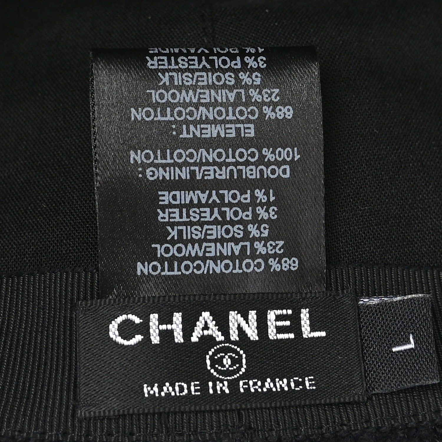 Chanel Tweed Fantasy CC Cap L Black 9 of 9