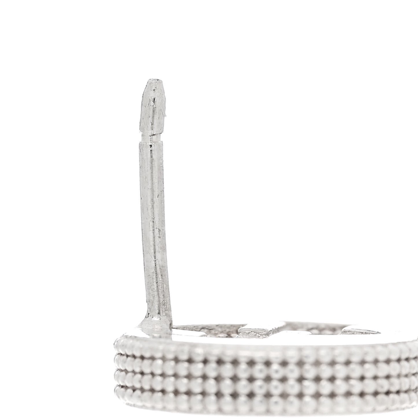 Sterling Silver Interlocking GG Stud Earrings