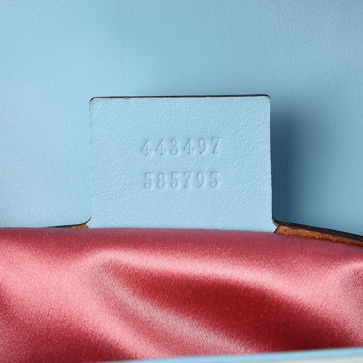 Gucci X UNSKILLED WORKER Calfskin Matelasse Flora Painted Small GG Marmont Shoulder Bag Cloudy Blue Multicolor 7 of 7