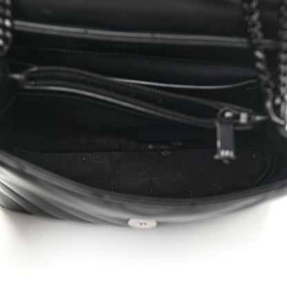 Saint Laurent Calfskin Y Quilted Monogram Monochrome Small Loulou Chain Satchel Black 5 of 15