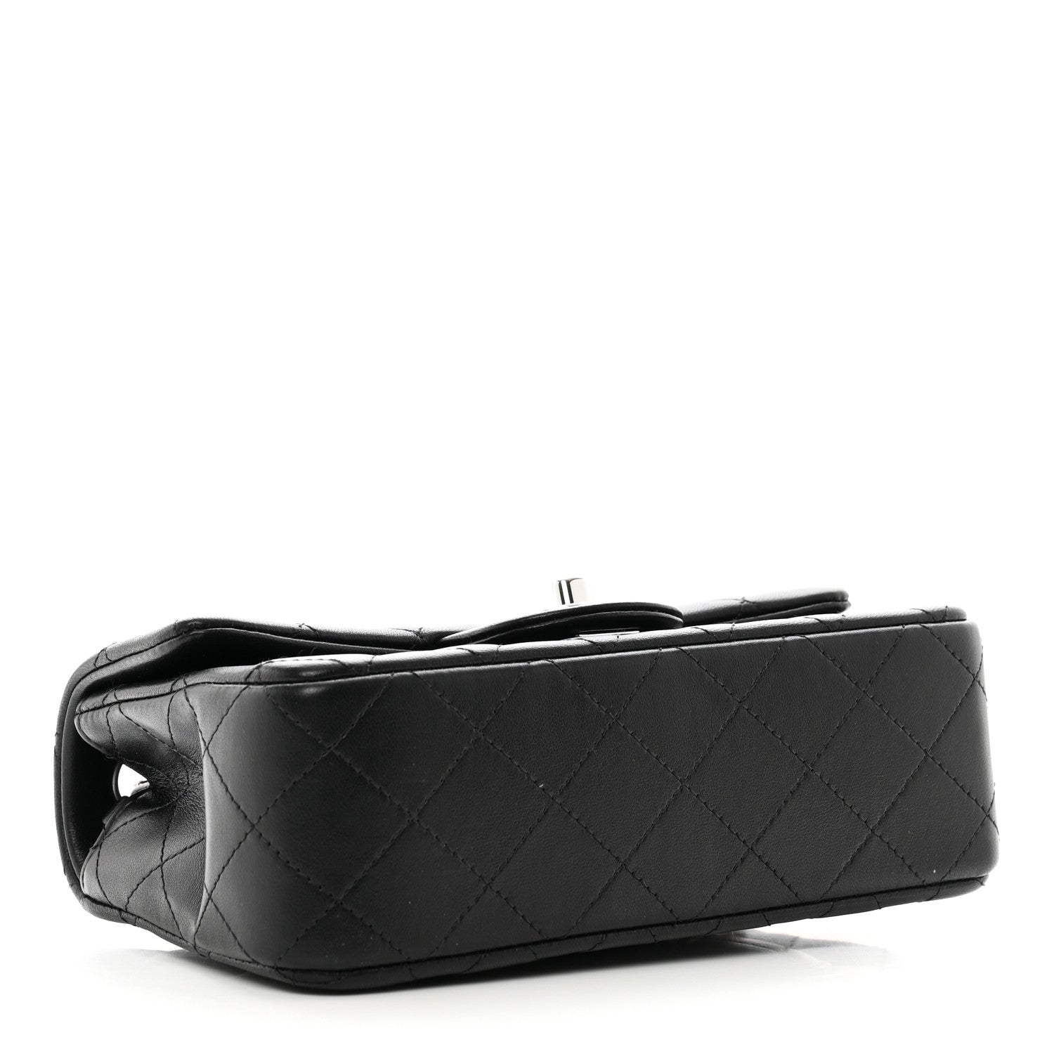 Chanel Lambskin Quilted Mini Rectangular Flap Black 4 of 10