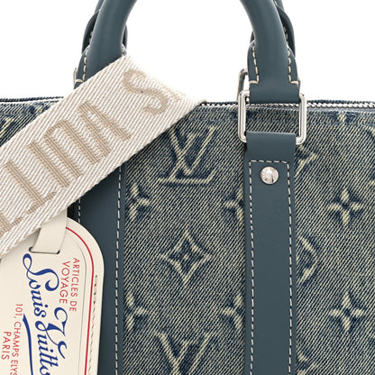 Louis Vuitton Monogram Washed Denim Keepall Bandouliere 25 7 of 10