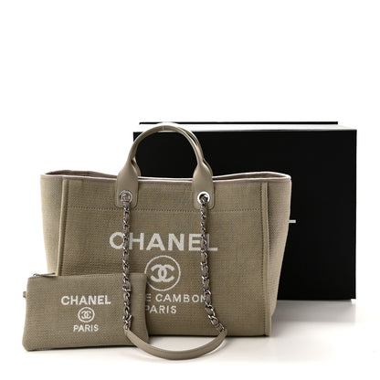 Chanel Mixed Fibers Medium Deauville Tote Grey 12 of 12
