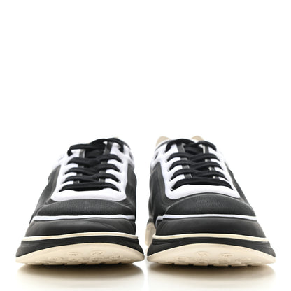 Chanel Lycra Womens CC Sneakers 40 Black White 2 of 9