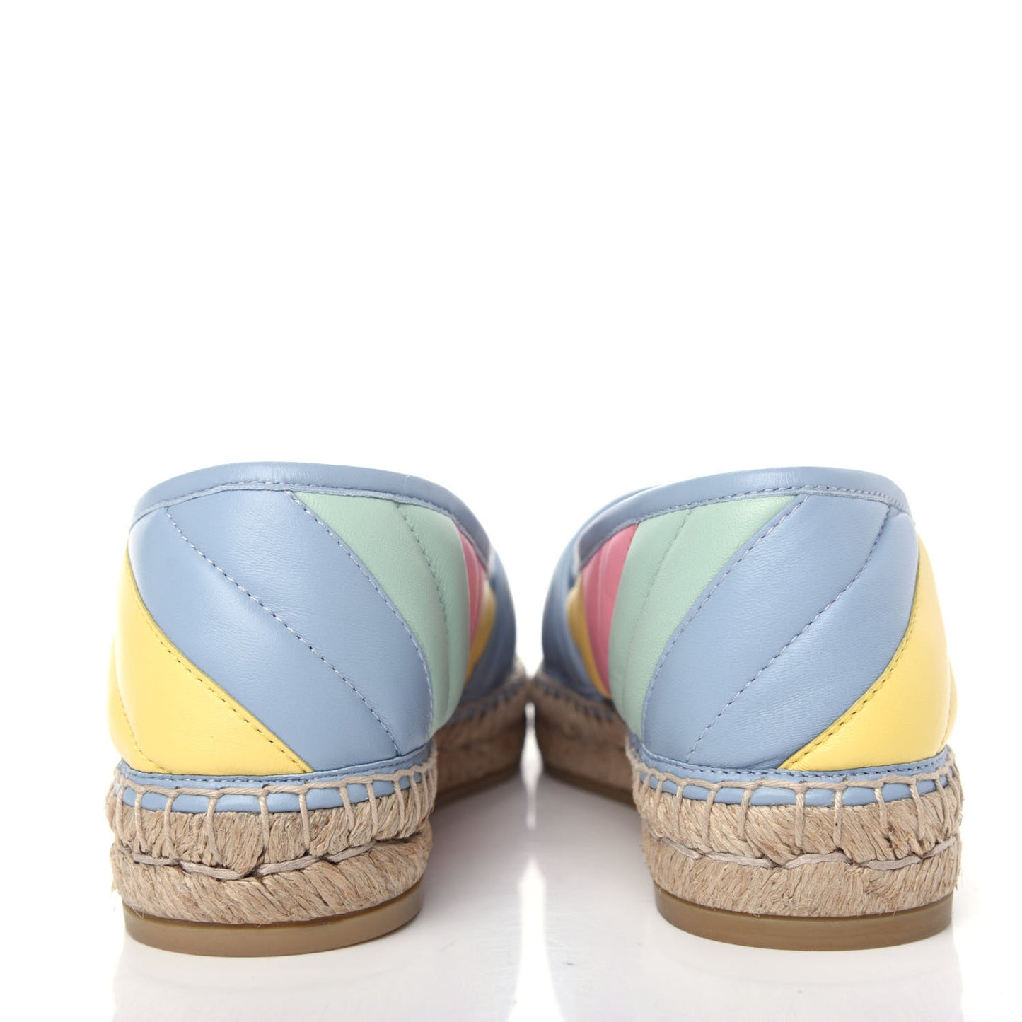 Nappa Matelasse Diagonal GG Marmont Espadrilles 36 Multicolor Pastel