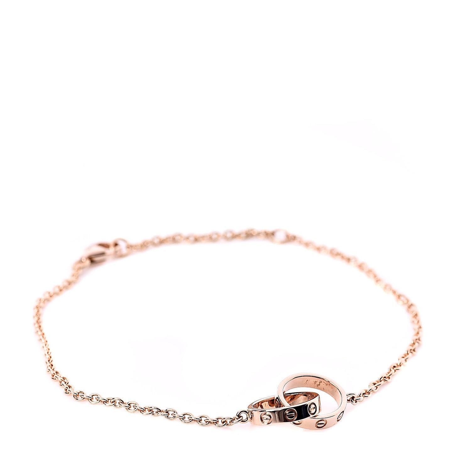 18K Pink Gold Interlocking LOVE Bracelet