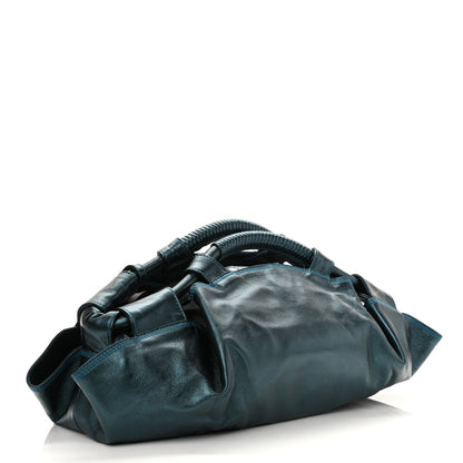 Loewe Metallic Nappa Aire Shoulder Bag Blue 3 of 12