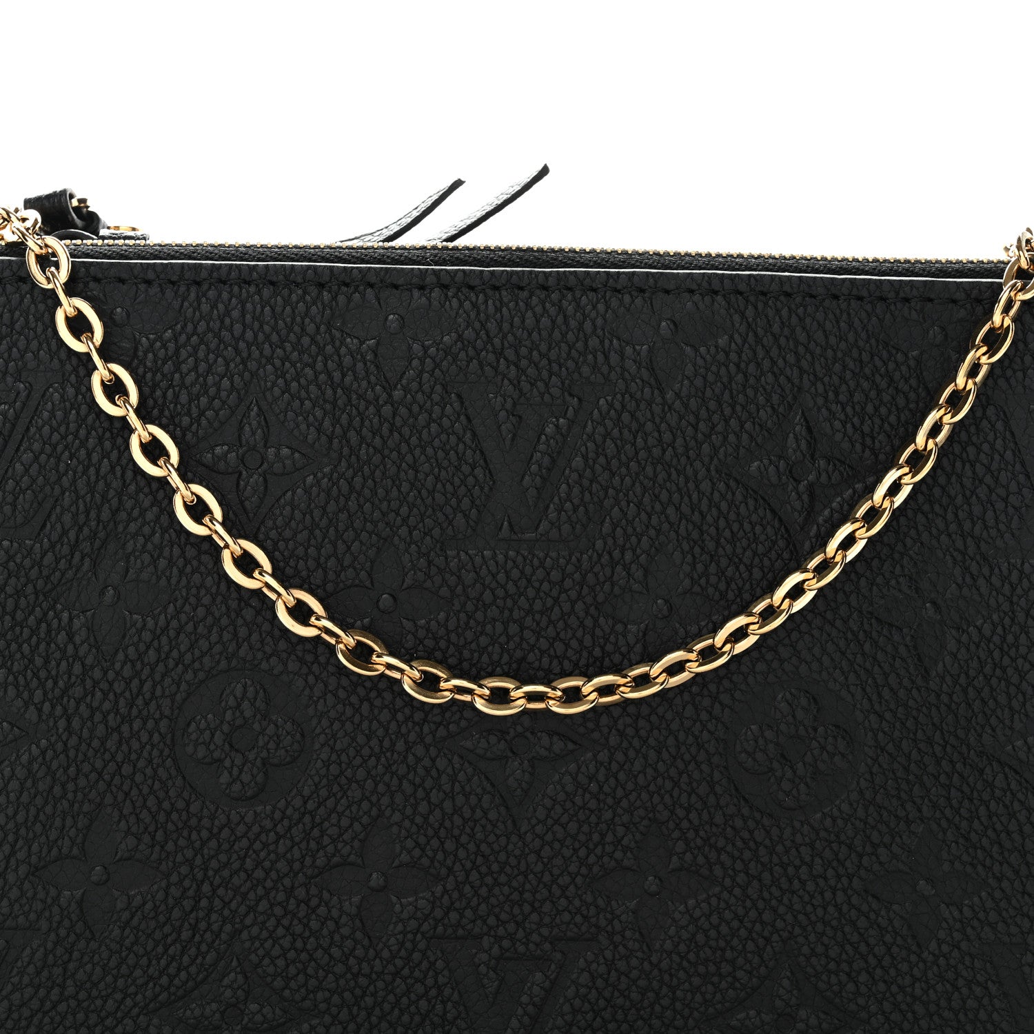Louis Vuitton Empreinte Double Zip Pochette Black 8 of 11