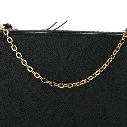 Louis Vuitton Empreinte Double Zip Pochette Black 8 of 11