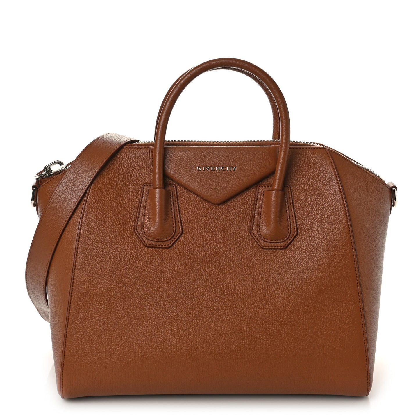 Sugar Goatskin Medium Antigona Cognac