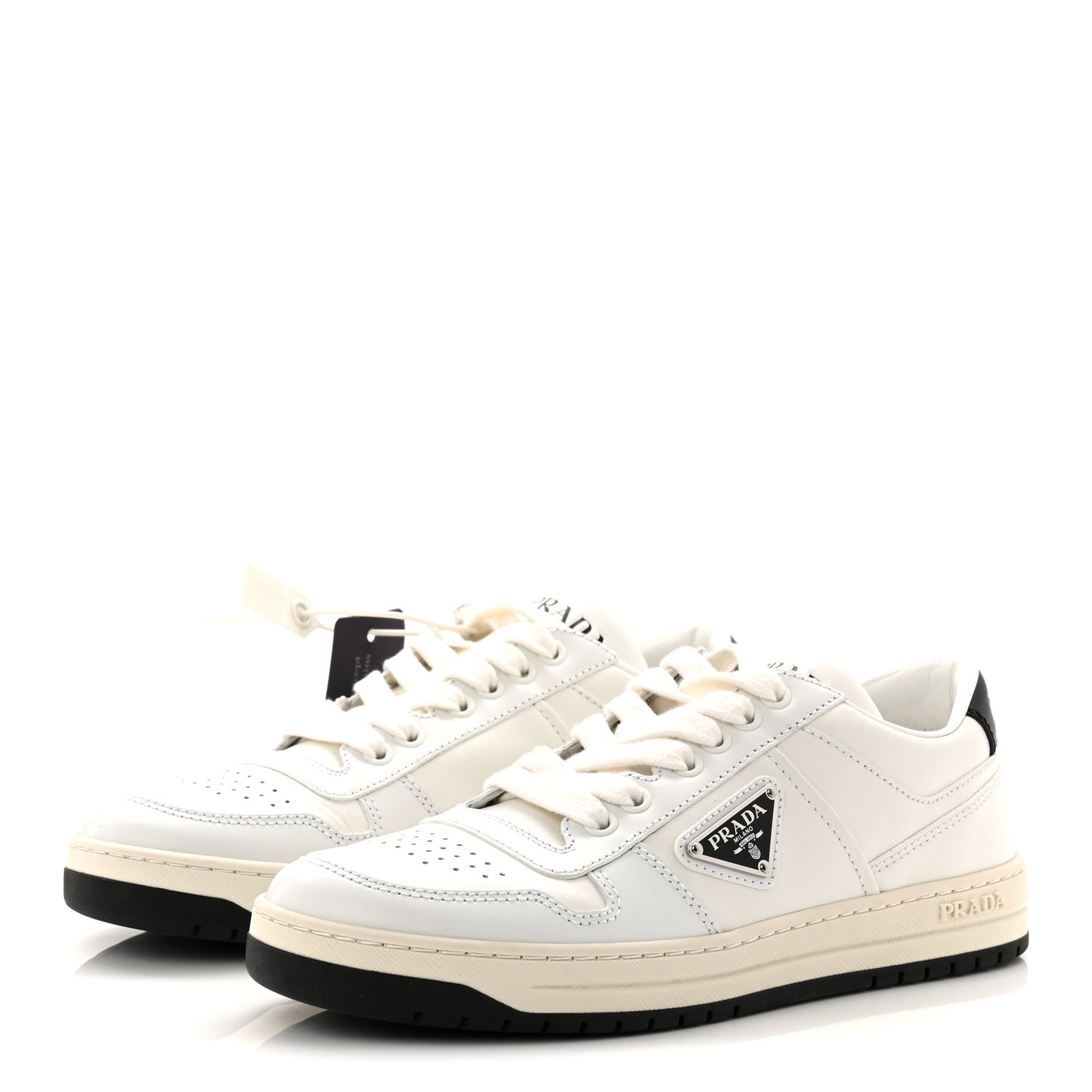 Vitello Rois Triangle Womens Downtown Low Top 30mm Sneakers 38 White Black