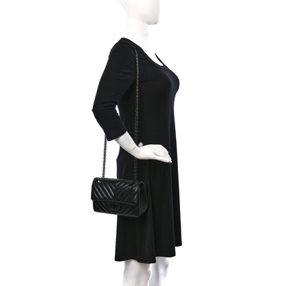 Chanel Aged Calfskin Chevron Quilted 2.55 Reissue Mini Flap So Black 2 of 10