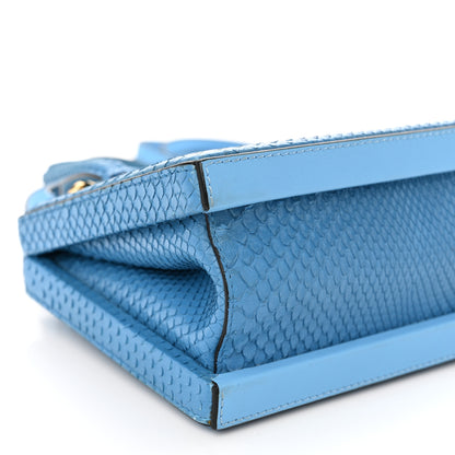 Loewe Snakeskin Small Postal Bag Sky Blue 8 of 9