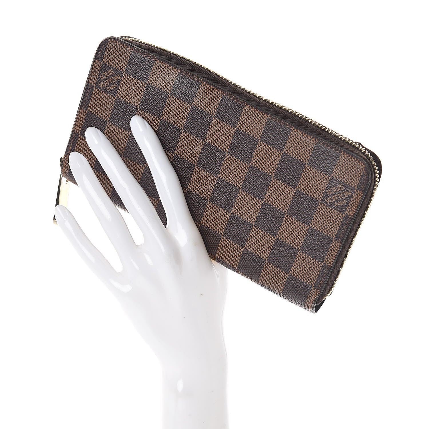 Louis Vuitton Damier Ebene Zippy Wallet 2 of 6