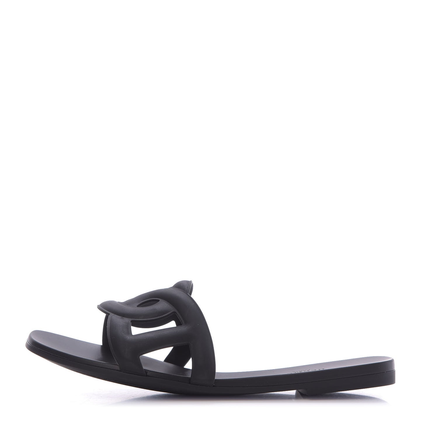 Rubber Aloha Sandals 38 Black