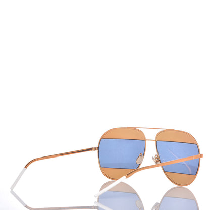 Christian Dior Split 1 Aviator Sunglasses Gold 4 of 7