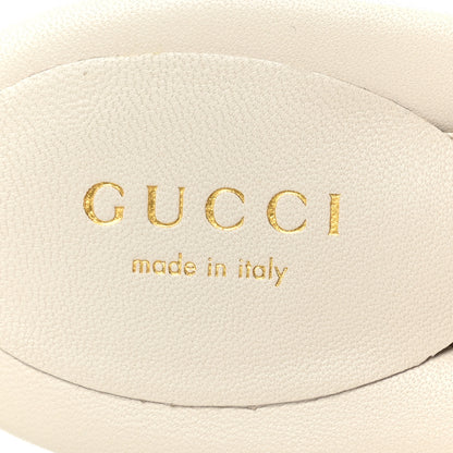 Gucci Calfskin Double G Thong Flat Sandals 40 White 7 of 10