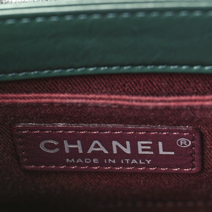 Chanel Shiny Calfskin Quilted Mad About Quilting Mini Flap Dark Green 6 of 10