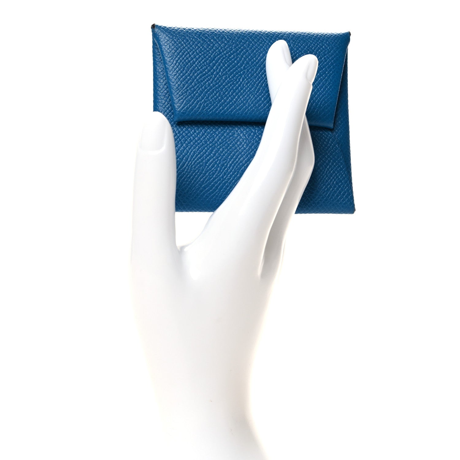 Hermes Epsom Verso Bastia Coin Purse Bleu France 2 of 8