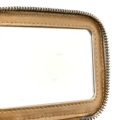 Chanel Lambskin Quilted Pearl Crush Mini Vanity Case With Chain Grey 7 of 10