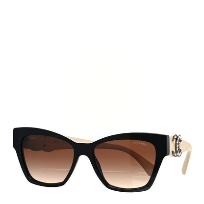 Chanel Acetate Square Cat Eye CC Sunglasses 5456 White 1 of 9