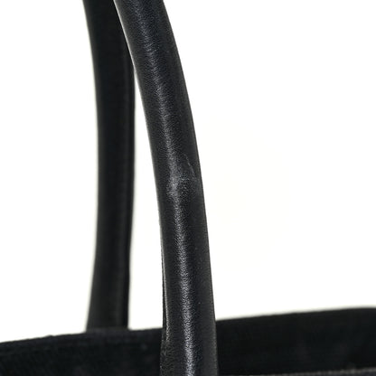 Saint Laurent Raffia Linen Calfskin Rive Gauche Tote Black 17 of 18