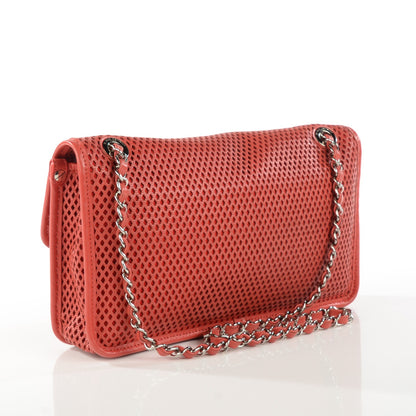 Chanel Perforated Calfskin Up In The Air Flap Red 3 of 9