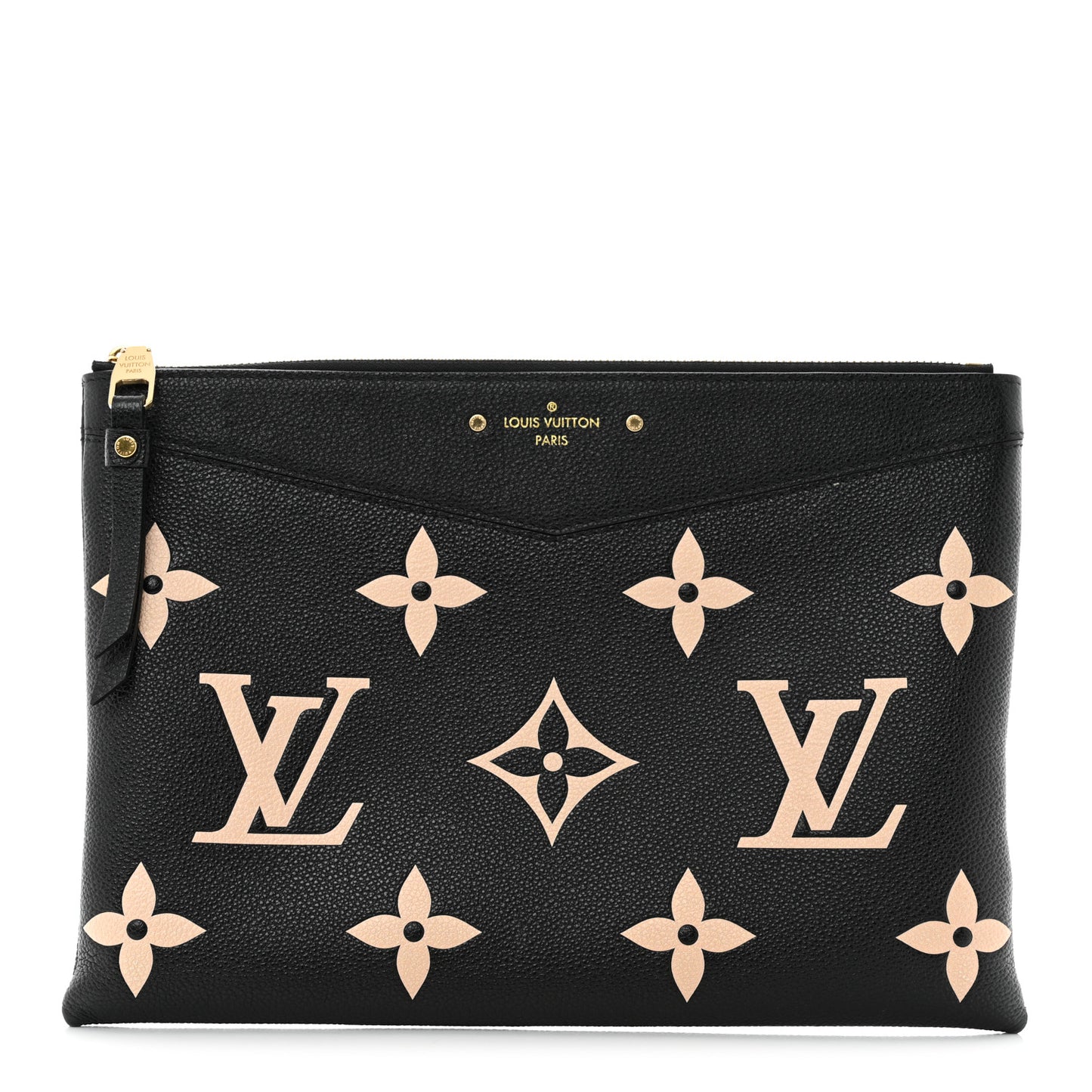 Empreinte Monogram Giant Daily Pouch Black Beige