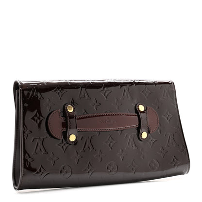 Louis Vuitton Vernis Robertson Clutch Amarante 3 of 9