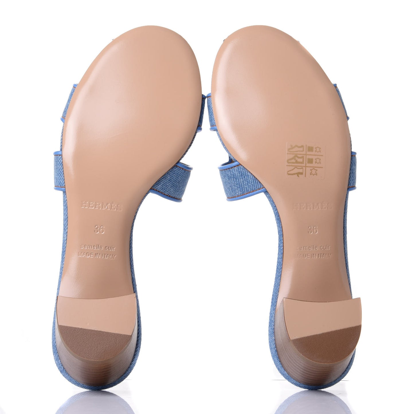 Denim Oasis Sandals 36 Bleu Clair
