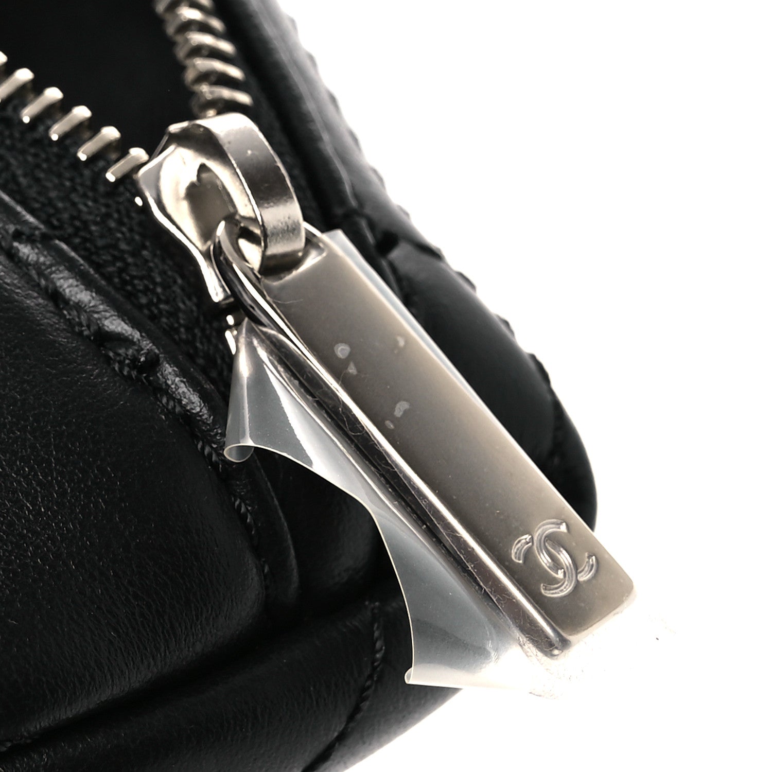 Chanel Calfskin Quilted Waist Belt Bag Black 12 of 14