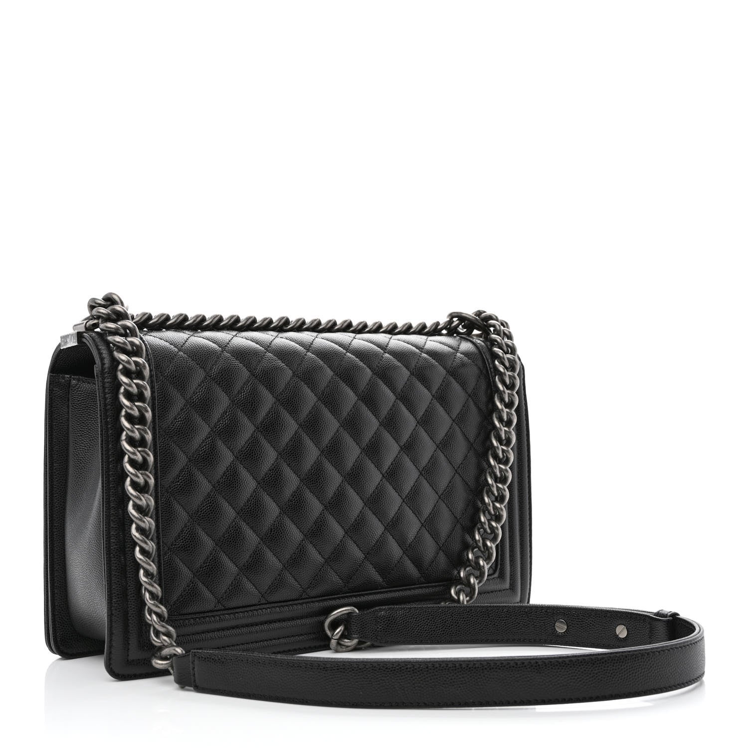 Chanel Caviar Quilted New Medium Boy Flap Black 2 of 10