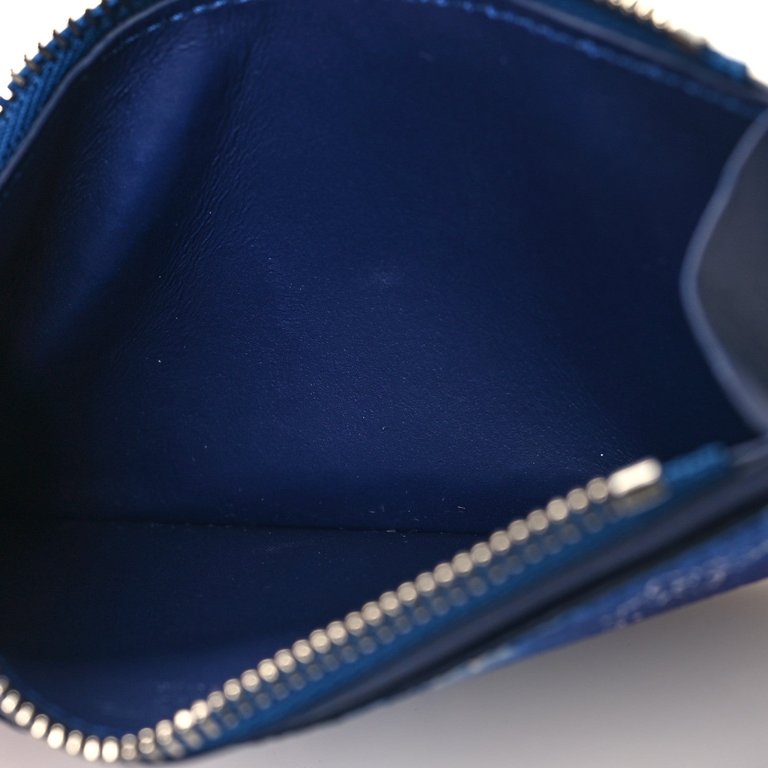 Louis Vuitton Cowhide Monogram Bandana Coin Card Holder Blue 5 of 7