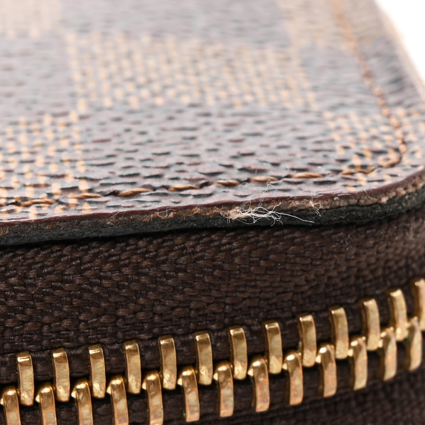 Damier Ebene Clemence Wallet Cherry