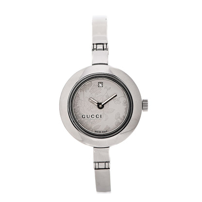 Gucci Stainless Steel Diamond 25mm 105 Series Floral Quartz Watch 1 of 8