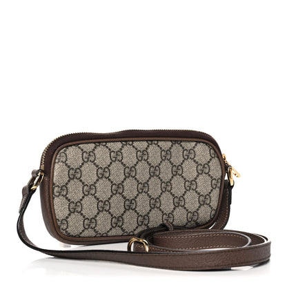 Gucci GG Supreme Monogram Web Mini Ophidia GG Bag Brown 3 of 15