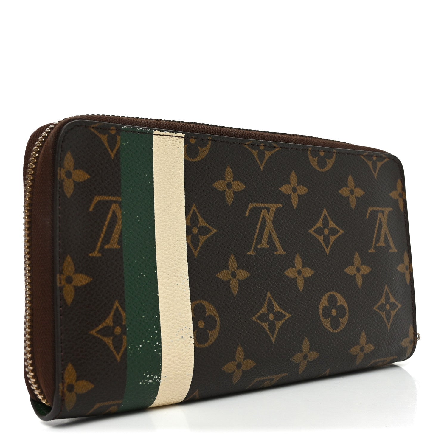 Louis Vuitton Monogram Groom Zippy Organizer Wallet Green 3 of 6