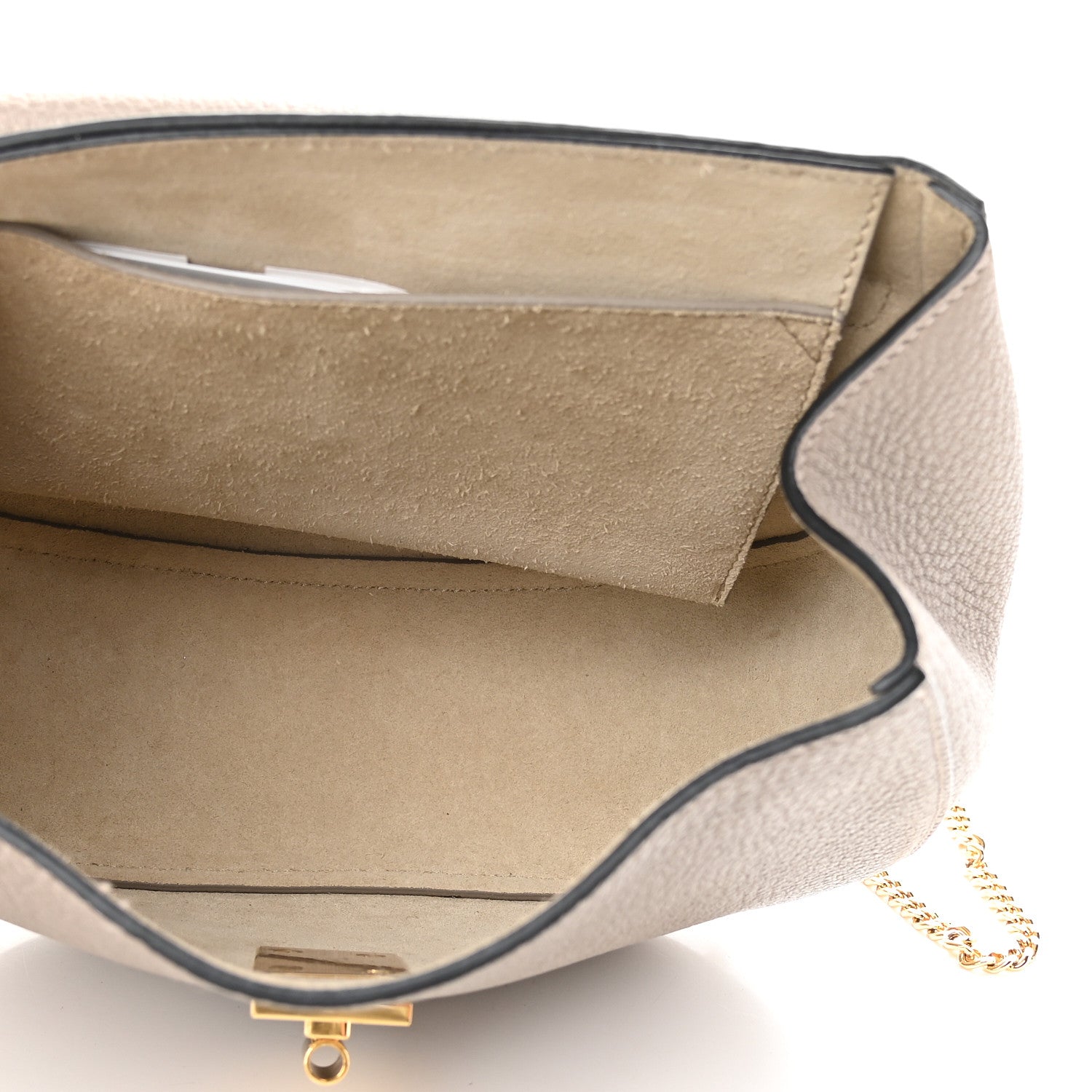 Chloe Grained Lambskin Drew Shoulder Bag Motty Grey 4 of 7