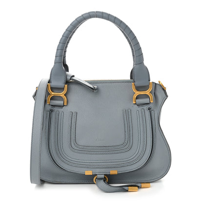 Chloe Calfskin Small Marcie Satchel Faded Blue 1 of 11