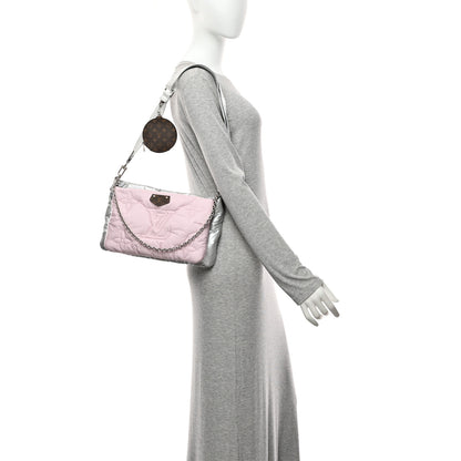 Louis Vuitton Econyl Monogram Pillow Maxi Multi Pochette Accessories Silver Pale Pink 2 of 11
