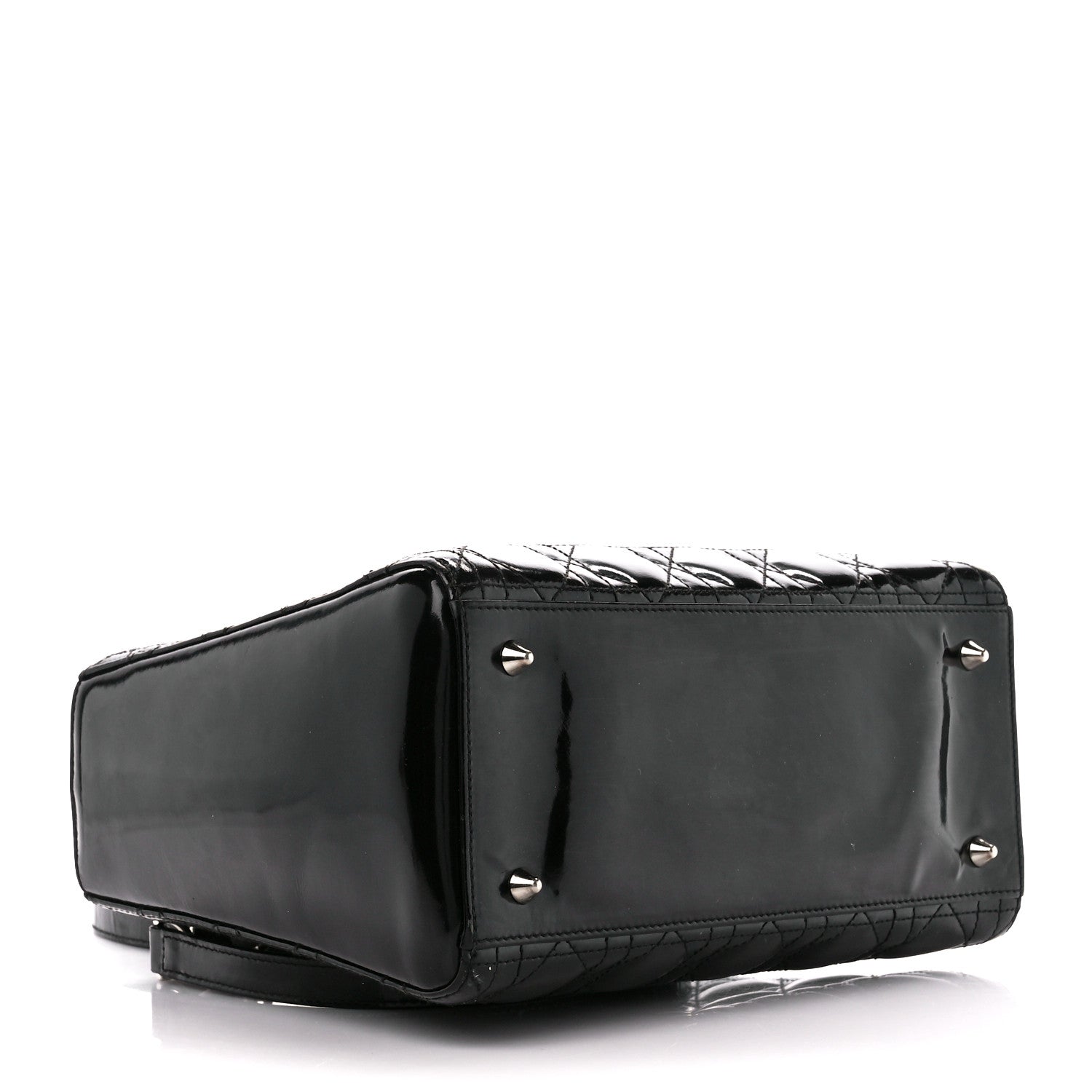 Christian Dior Patent Cannage Medium Lady Dior Black 4 of 11