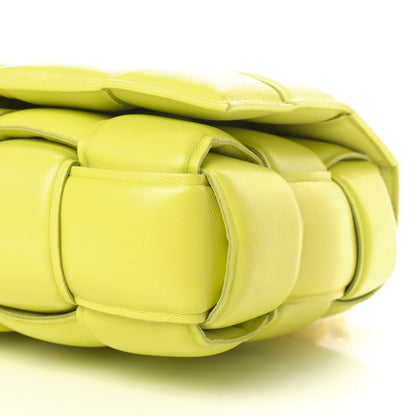 Bottega Veneta Lambskin Maxi Intreccio Padded Chain Cassette Crossbody Bag Seagrass 9 of 10