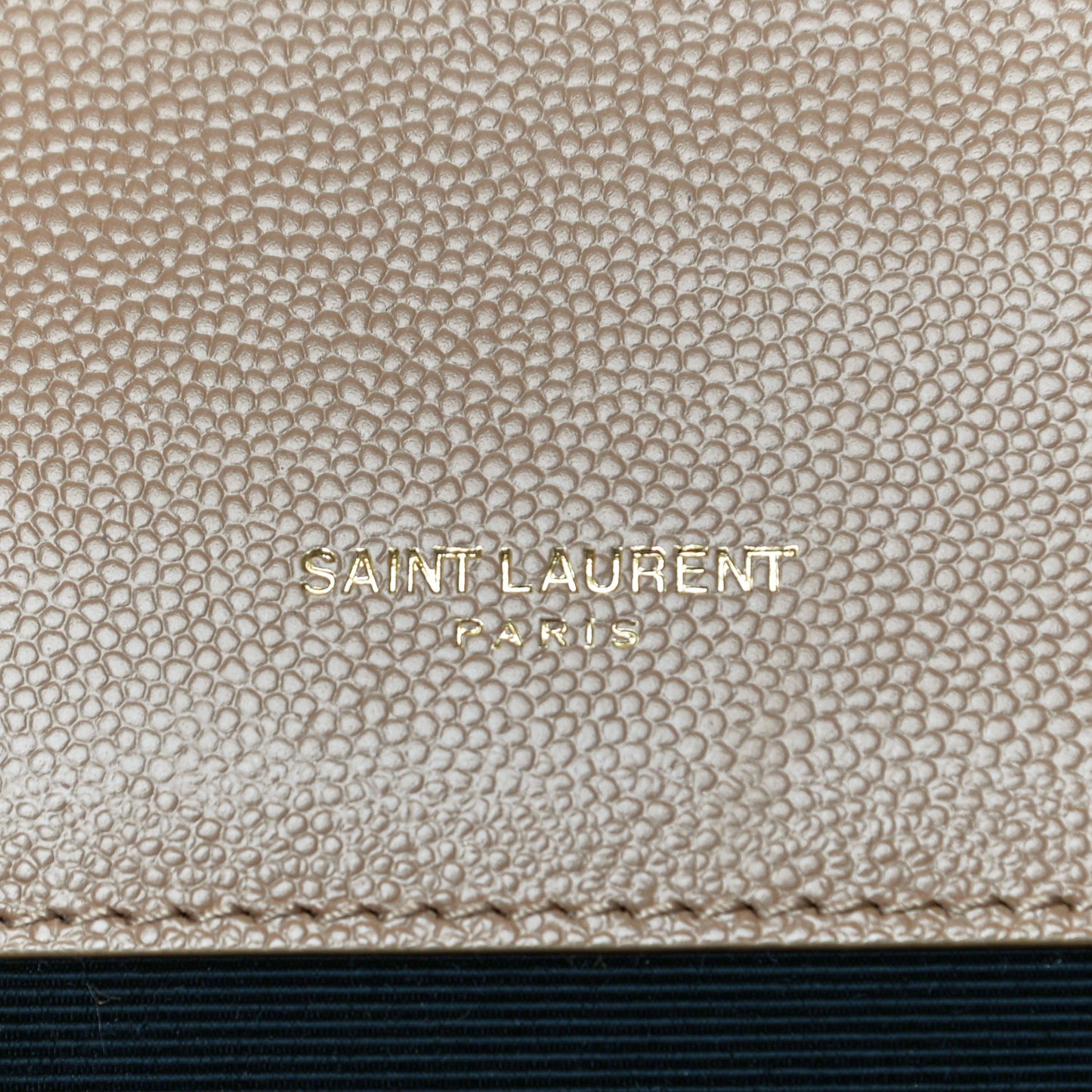 Grain De Poudre Textured Mixed Matelasse Triquilt Large Monogram Satchel Cork