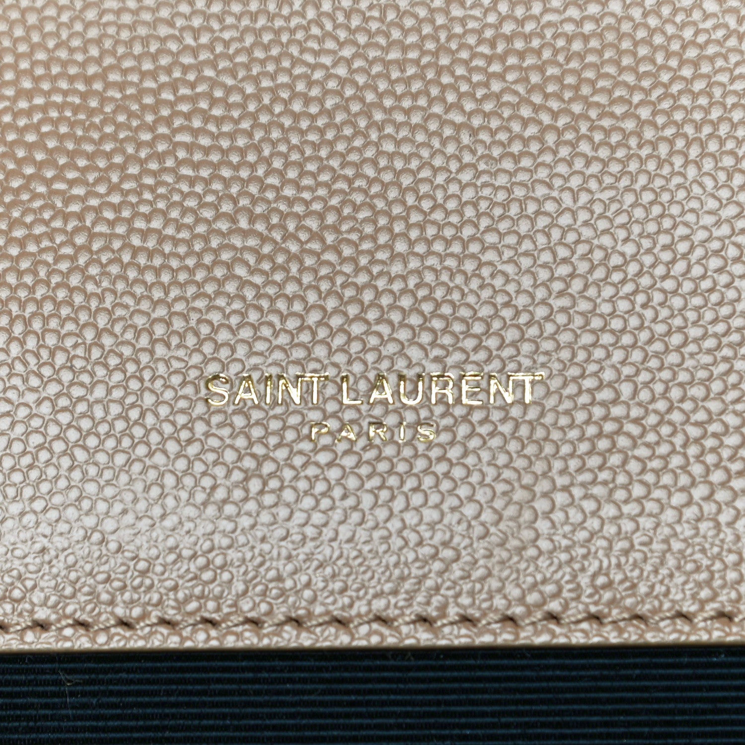 Saint Laurent Grain De Poudre Textured Mixed Matelasse Triquilt Large Monogram Satchel Cork 5 of 10