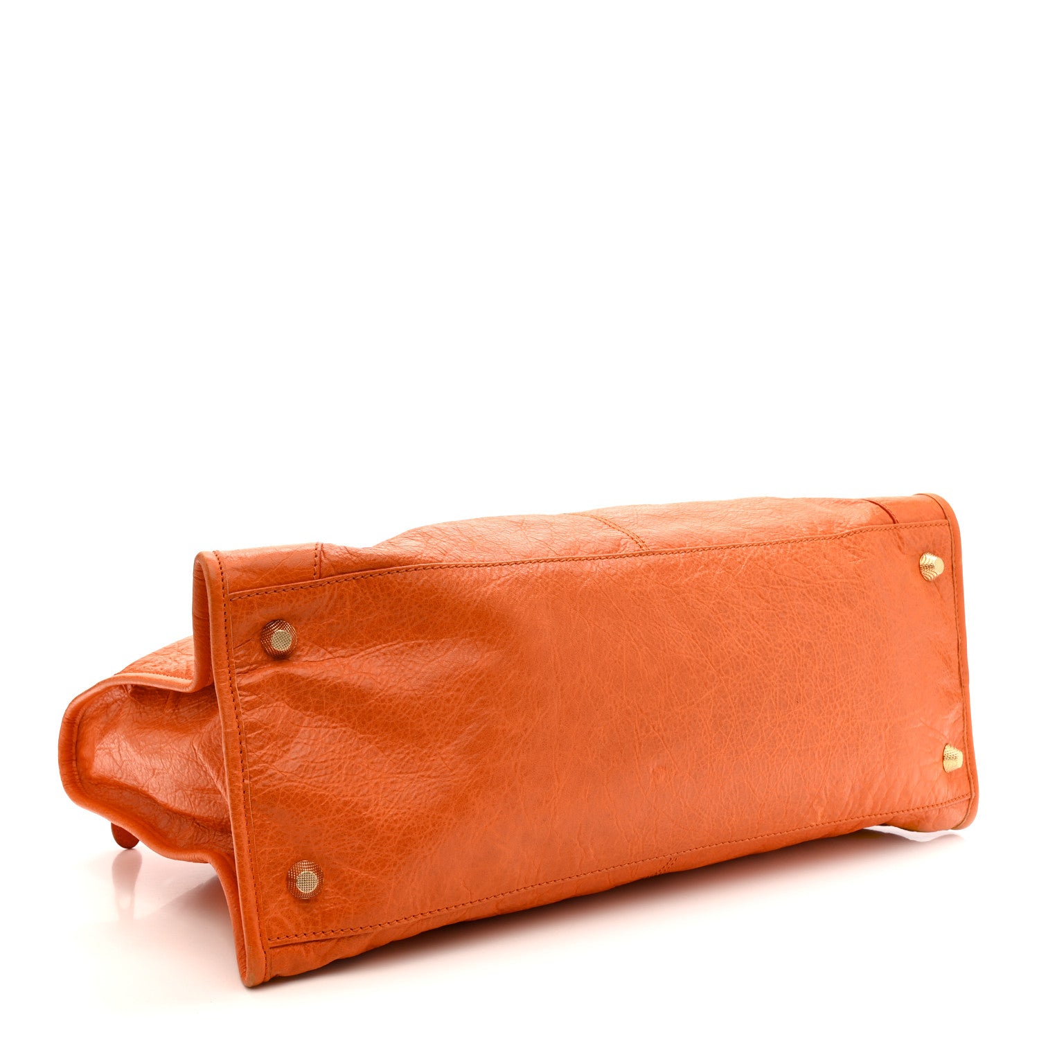 Balenciaga Agneau Giant 12 Gold Hardware Work Tangerine 8 of 21
