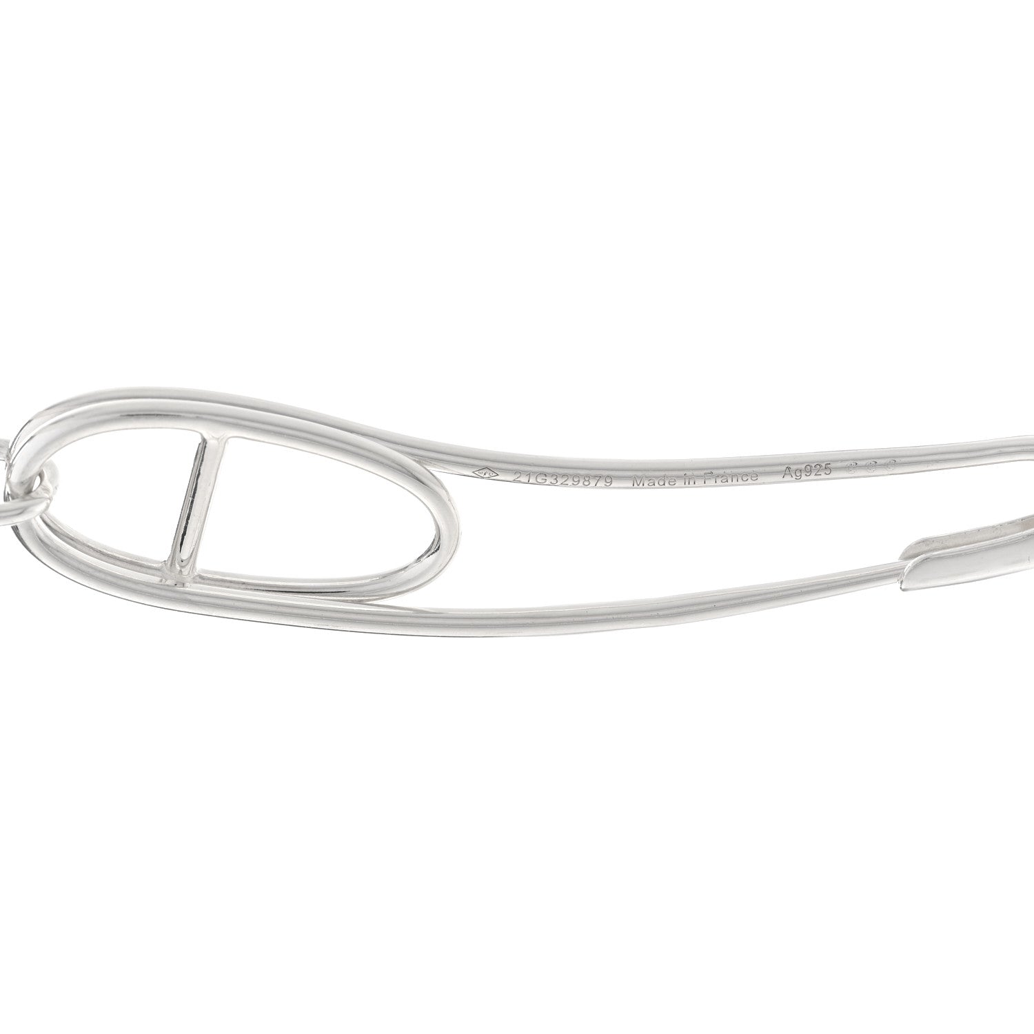 Hermes Sterling Silver Chaine d'Ancre Punk Long Necklace 5 of 6