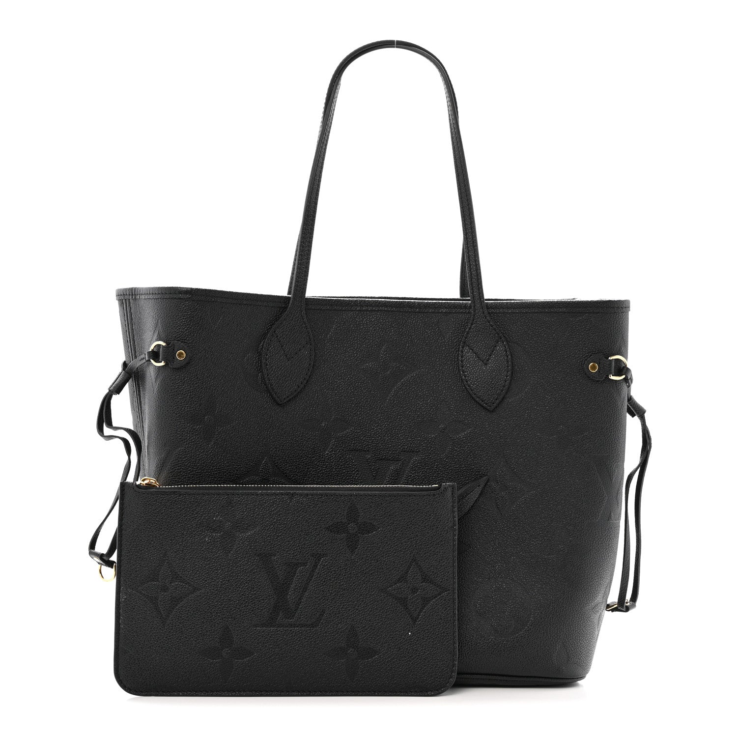 Louis Vuitton Empreinte Monogram Giant Neverfull MM Black 3 of 14