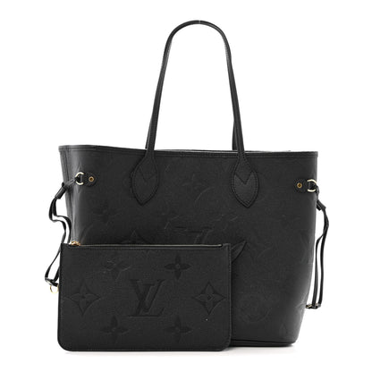 Louis Vuitton Empreinte Monogram Giant Neverfull MM Black 3 of 14